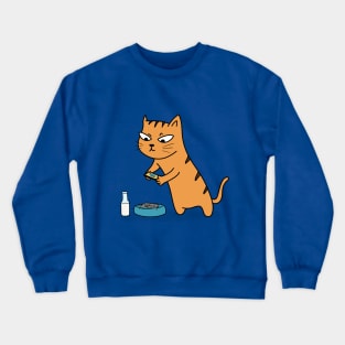 Foodie Cat Crewneck Sweatshirt